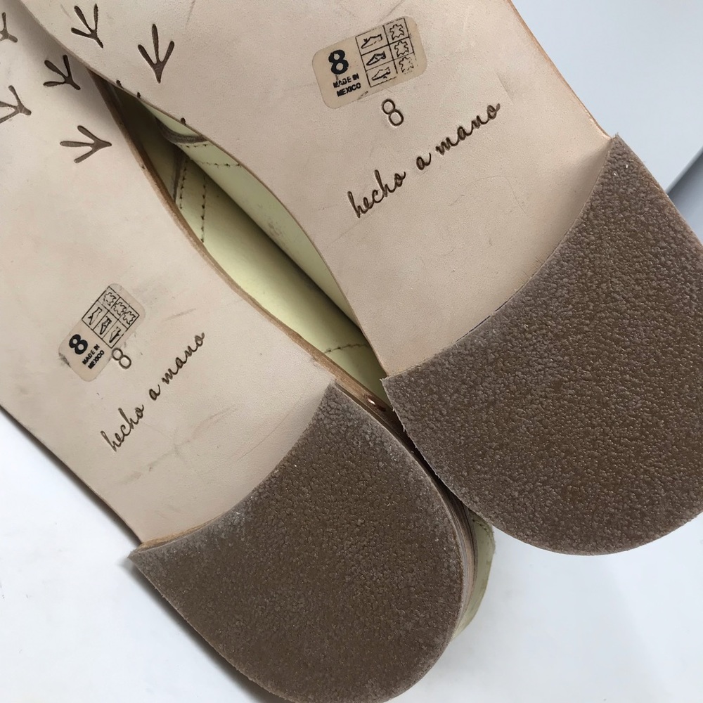 Beek Two Birds Bunting Chukka Booties Boots Handmade Leather Sanded White 8 new - Picture 12 of 15